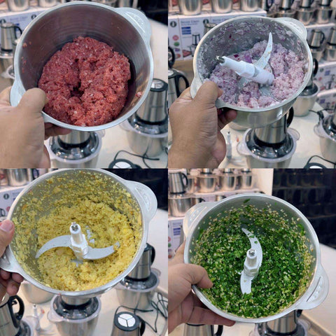 Silver Crest Electric Stainless Steel Meat Chopper 3L