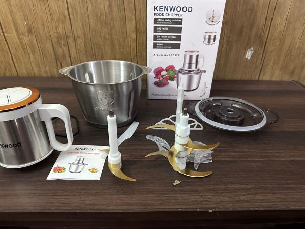 KENWOOD Food Chopper KF-335 Electric Meat Grinder chopper 3.5L Stainless steel sharp  blades