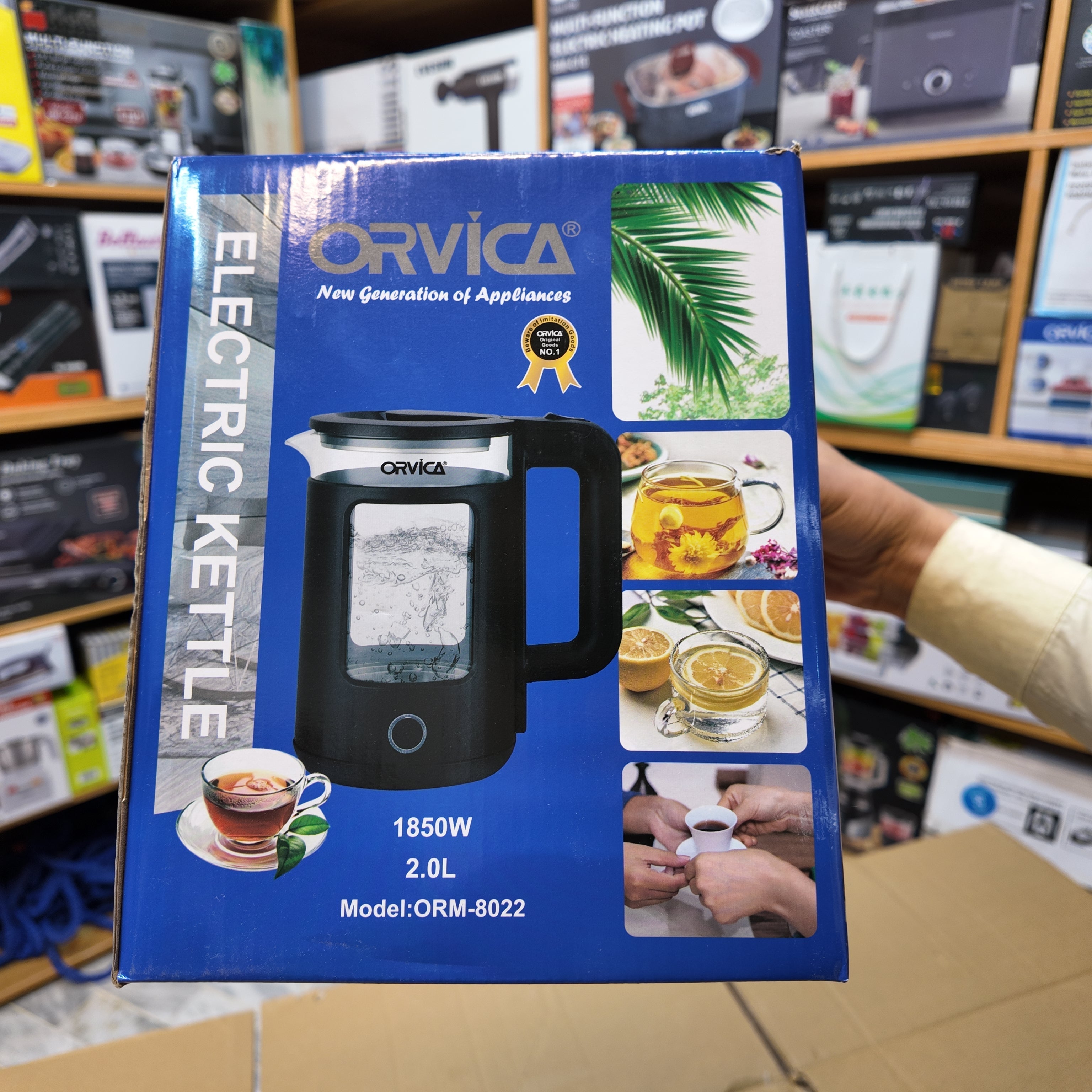 Lot Imported Orvica 2L Electric Kettle 1850 W Power