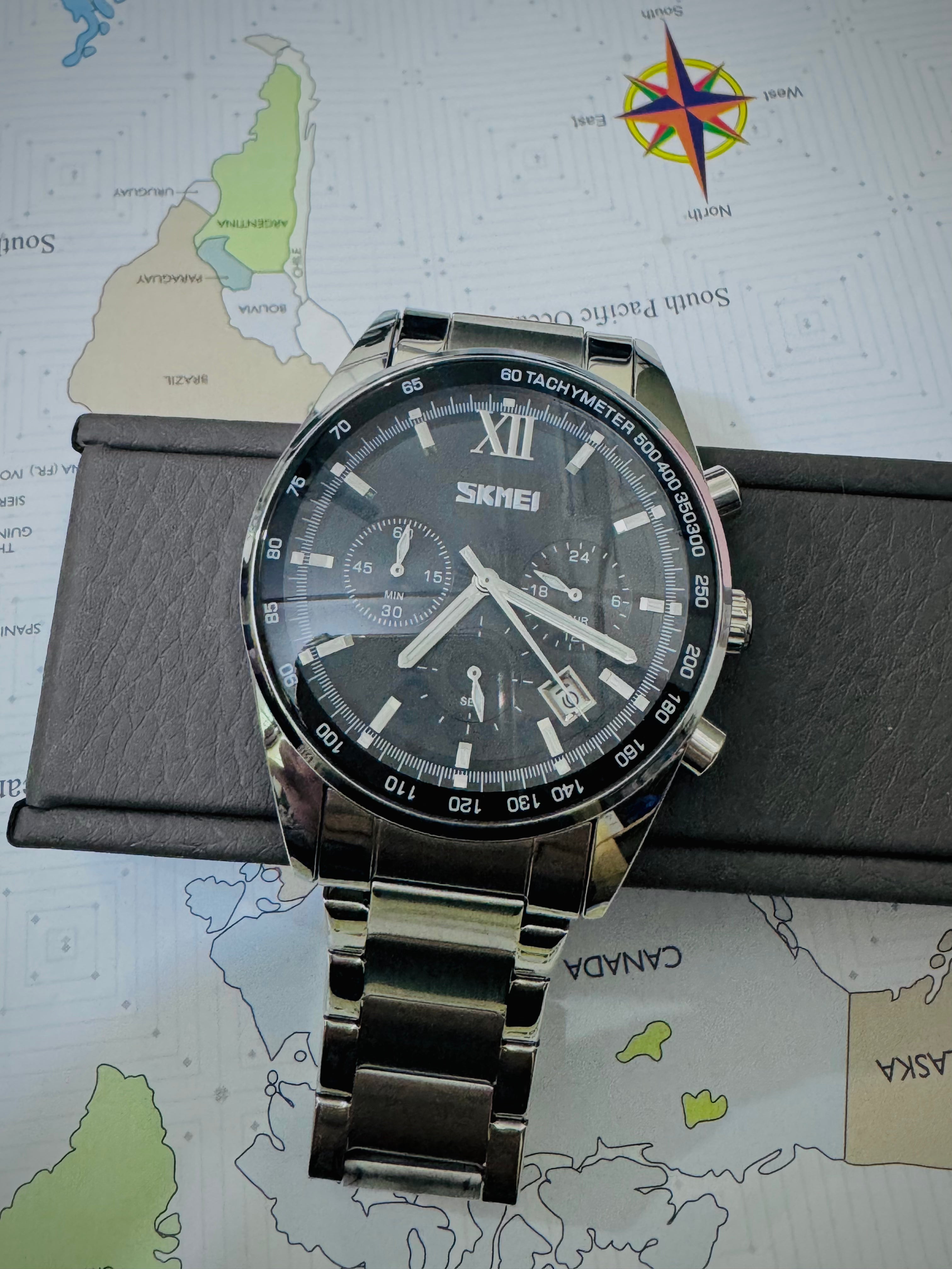 Stainless Steel Sk Style Wrist Watch